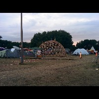 Dome being built at CCCamp2015